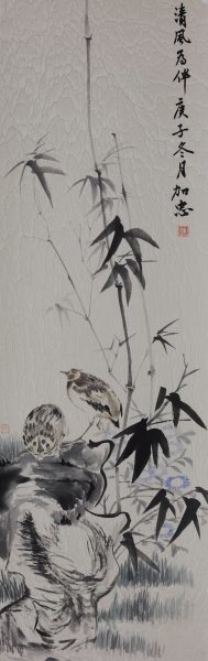 陈加忠 国画《花鸟四条屏》之四.jpg