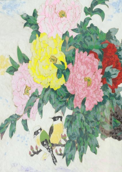 黄晶晶 金丝沙画《花开富贵》(佳作奖）.jpg
