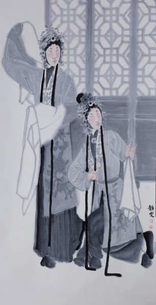 白静雯 国画《芳华》（优秀奖）.jpg