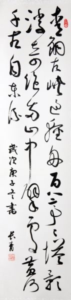 李长青 书法《草书条幅》（佳作奖）.jpg